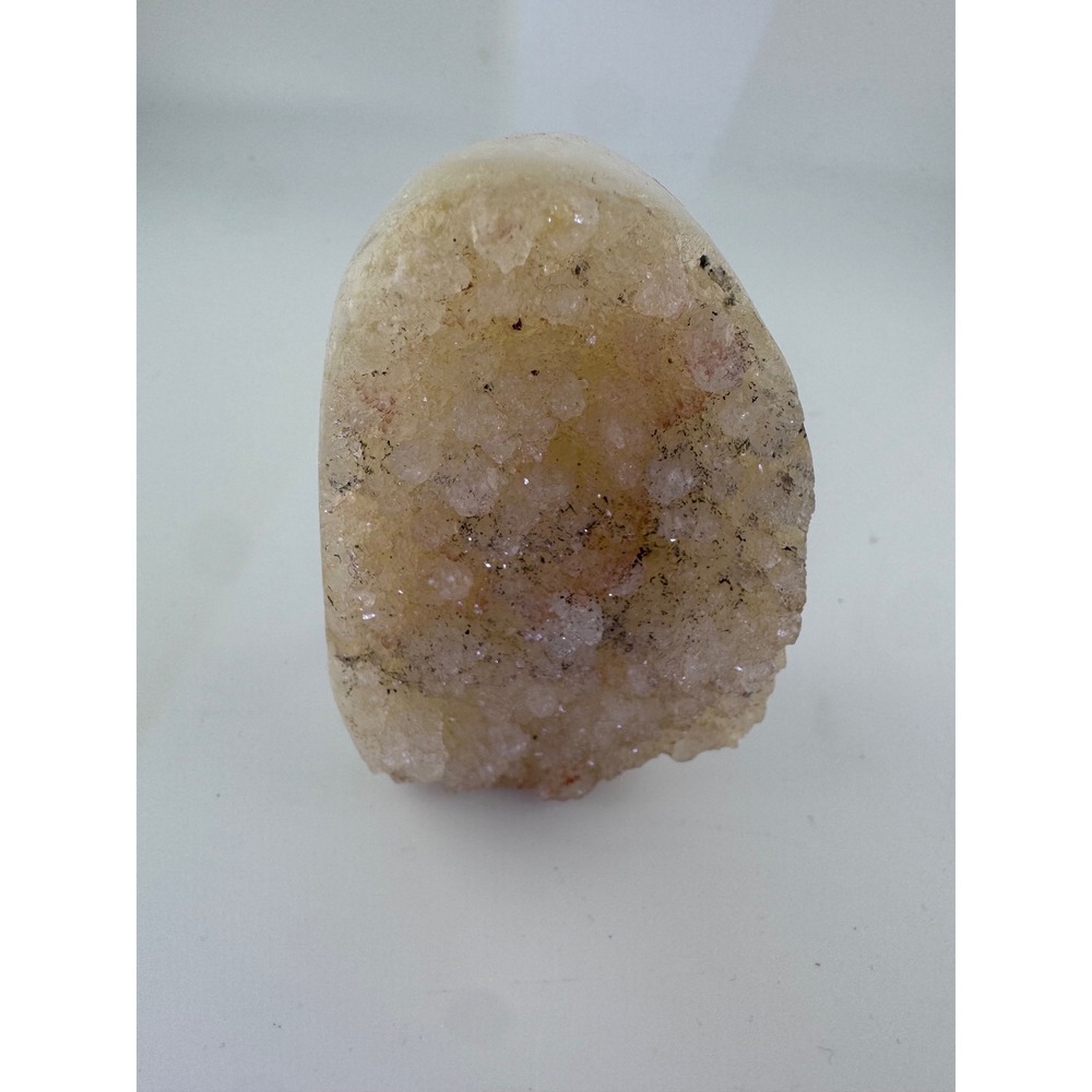 Natural Citrine Geode Crystal Specimen Raw Stone Cluster 3.29 Inch 10.5oz